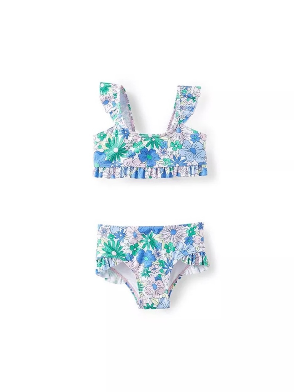 Cotton On Girls Floral Ruffle Bikini